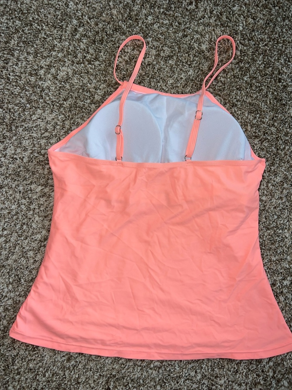 Women’s XL Swim Tops- Black with fun Aztec Bra & Coral Tankini Swim Top - Picture 12 of 14